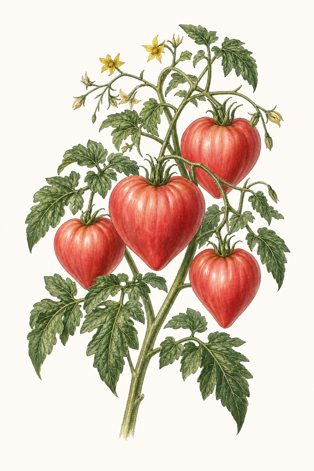 Botanical illustration of Hungarian Heart