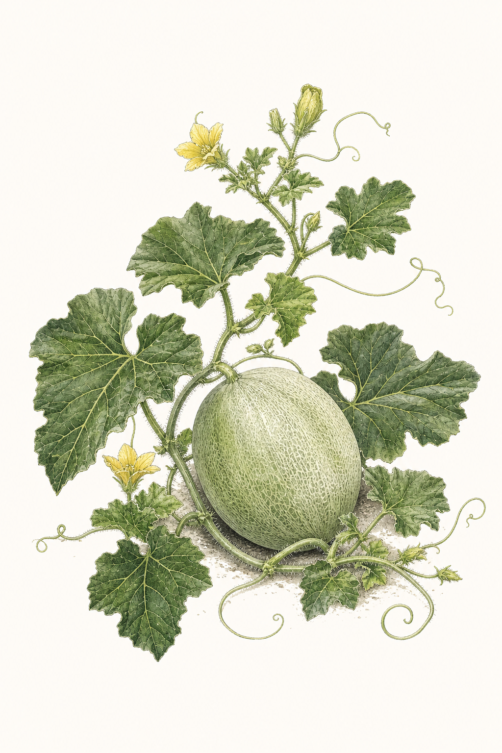 Botanical illustration of Green Machine