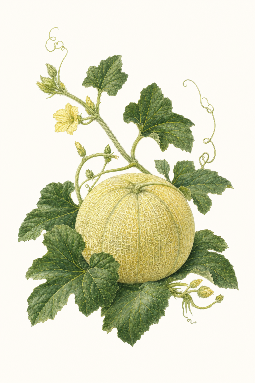 Botanical illustration of Galia