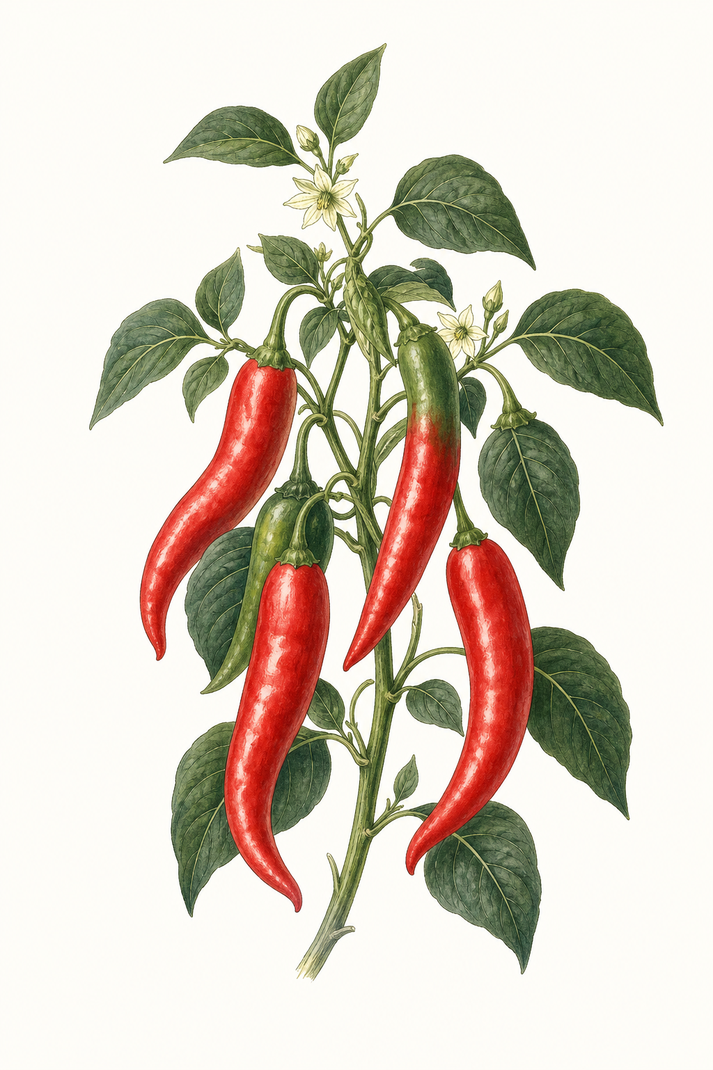 Botanical illustration of Topepo Rosso