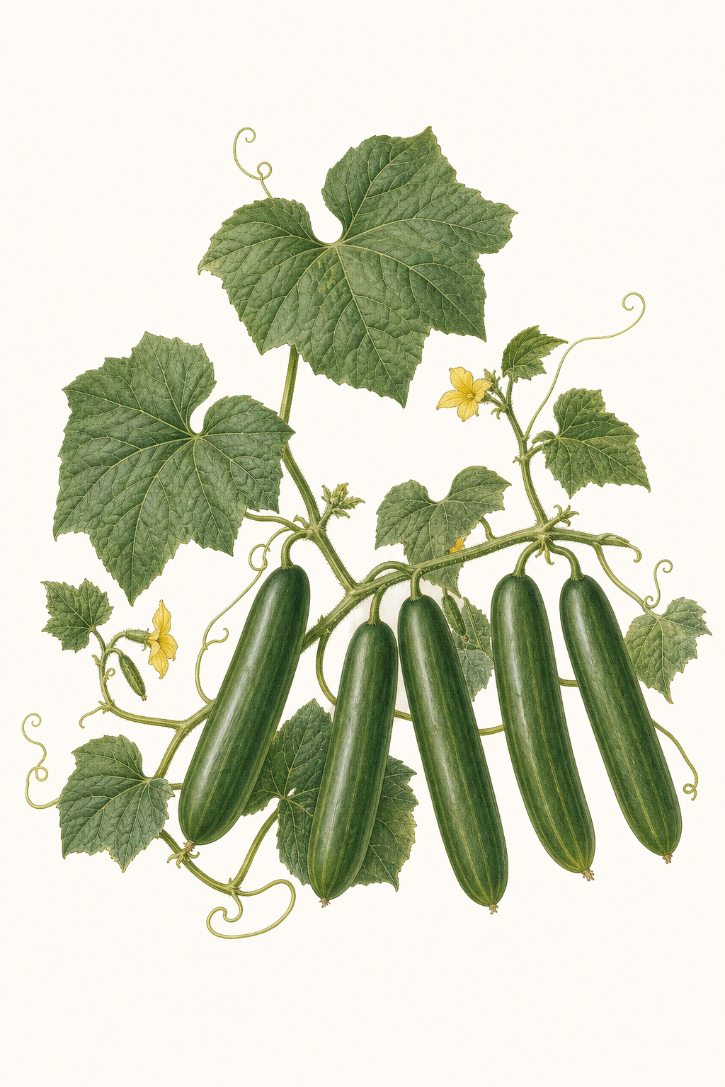 Botanical illustration of Tasty Green