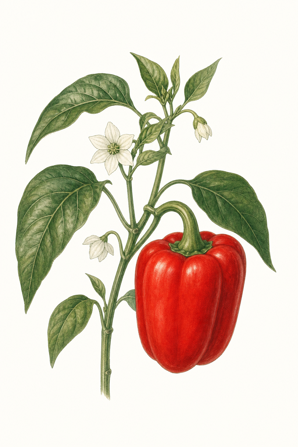 Botanical illustration of Red Amposta