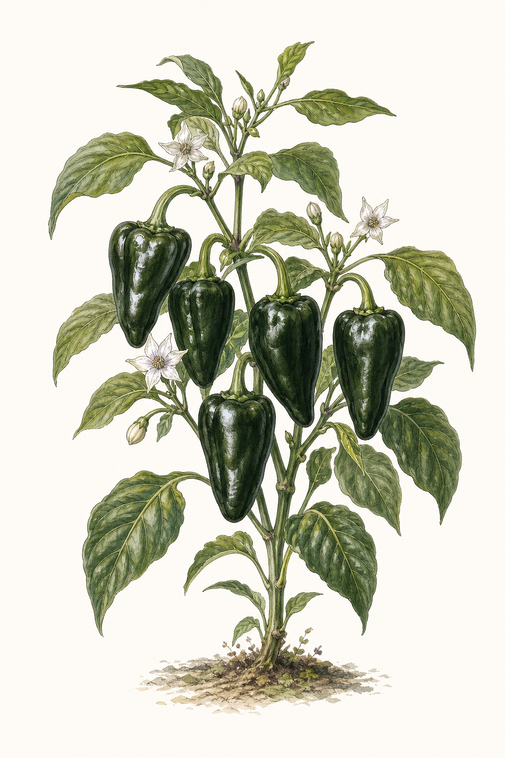 Botanical illustration of El Jefe