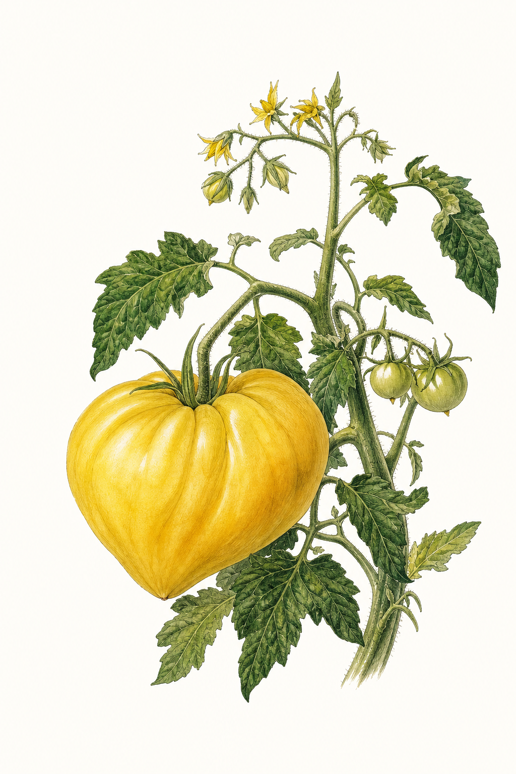 Botanical illustration of Brandywine Yellow