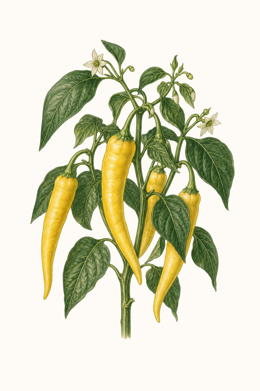 Botanical illustration of Yellow Marconi