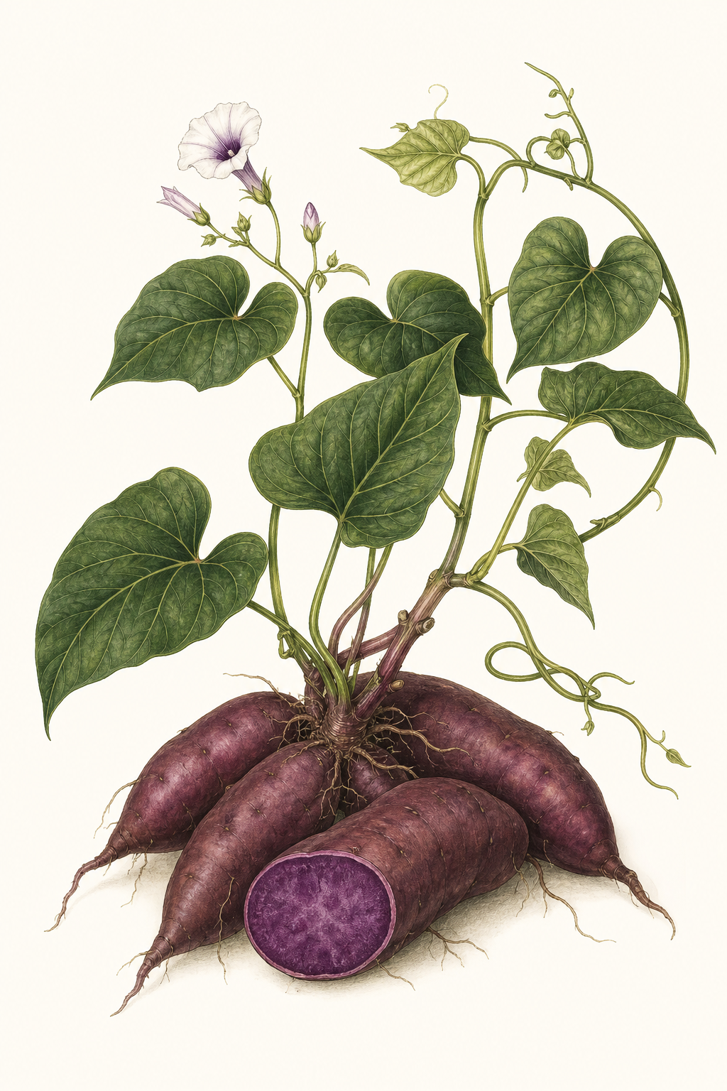 Botanical illustration of All Purple
