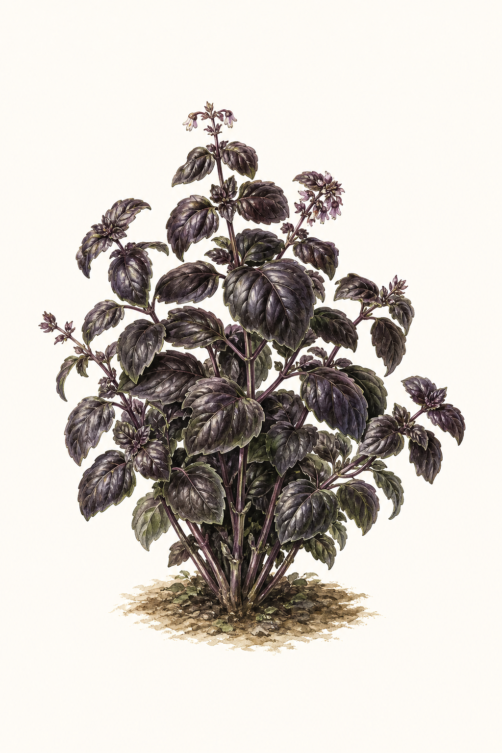 Botanical illustration of Genovese Nero