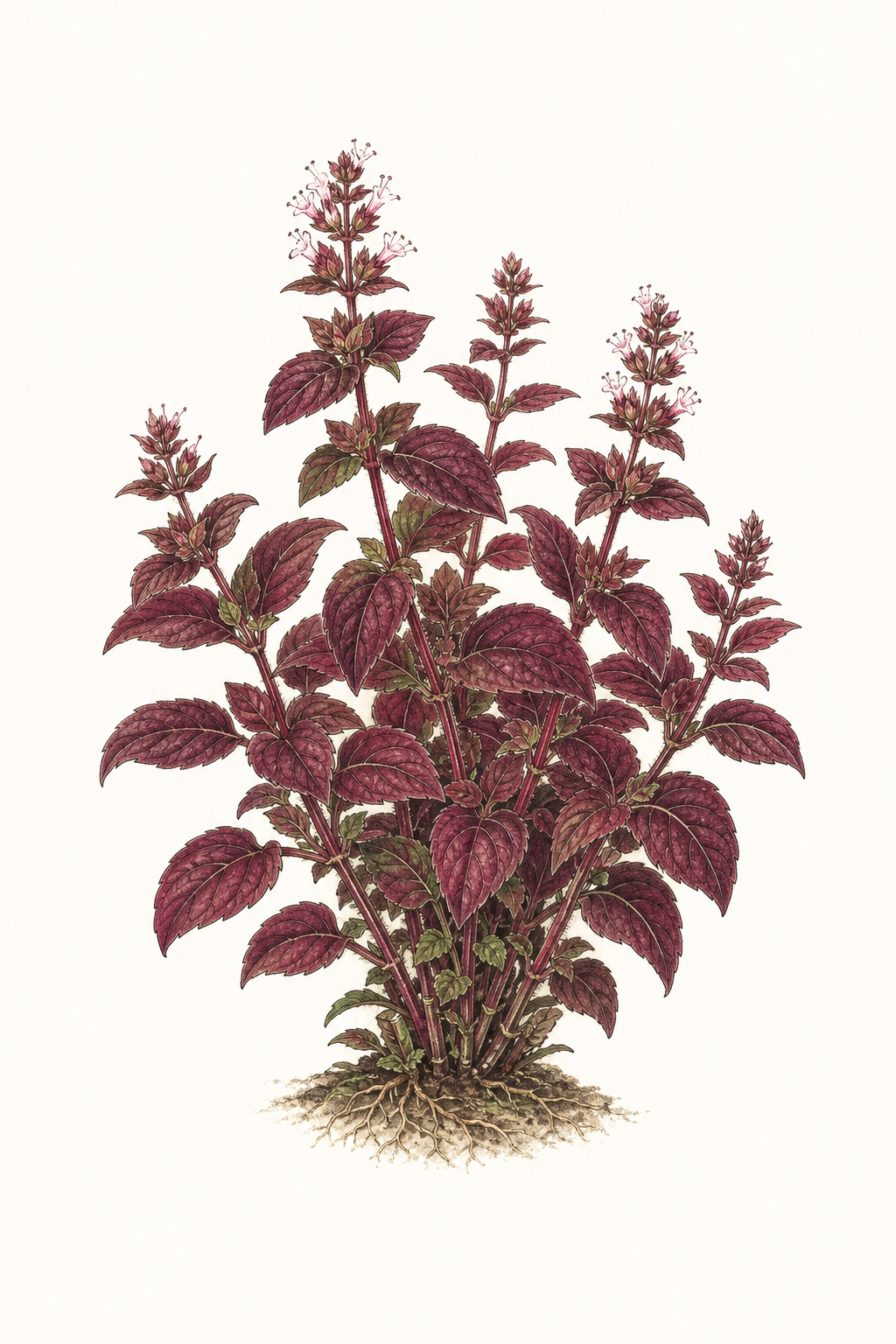 Botanical illustration of Holy Red