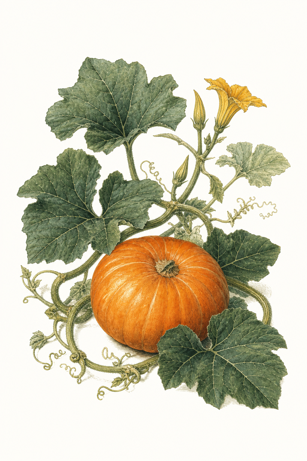 Botanical illustration of Cherokee Candy Roaster