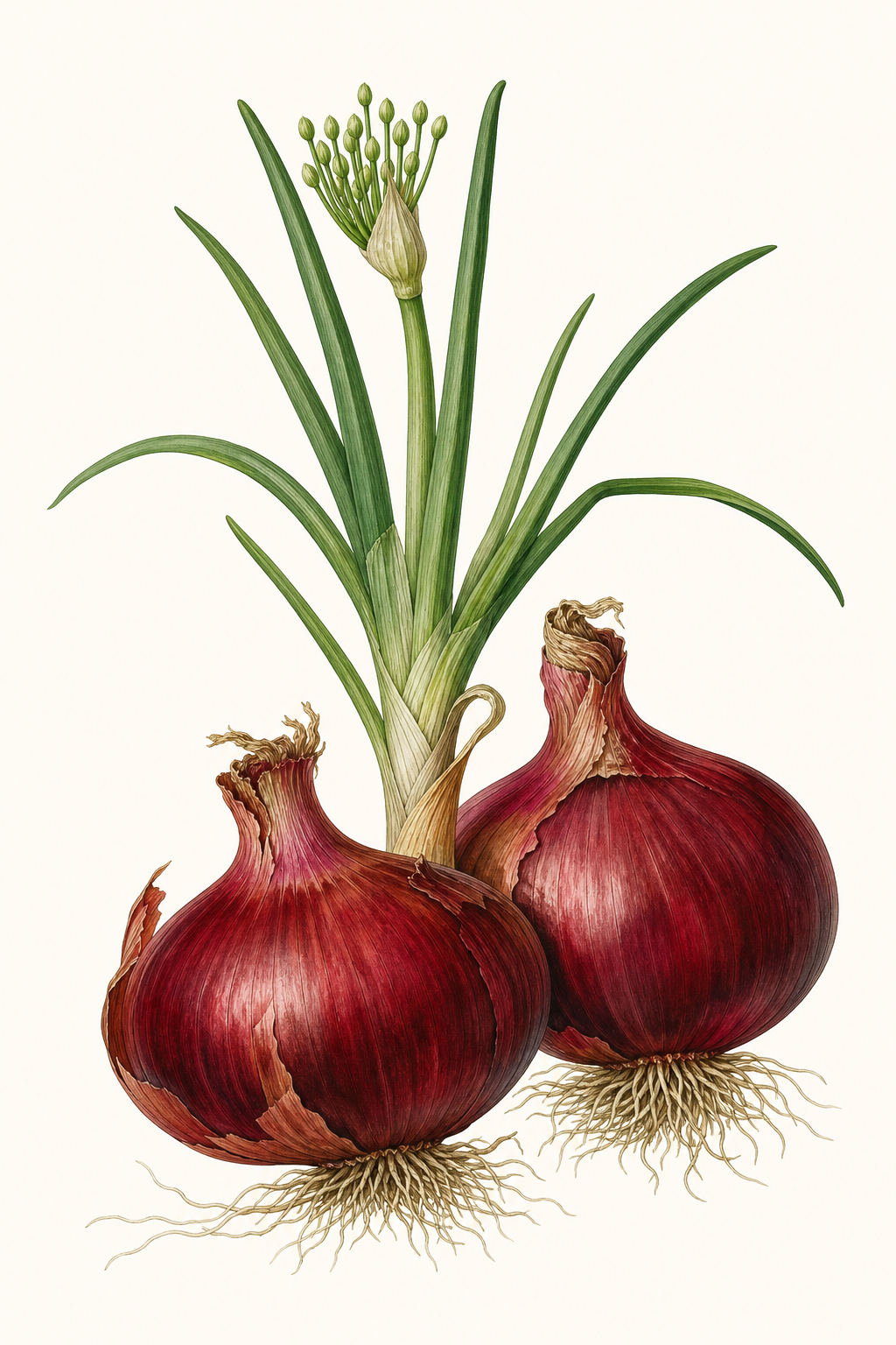 Botanical illustration of Red Wethersfield
