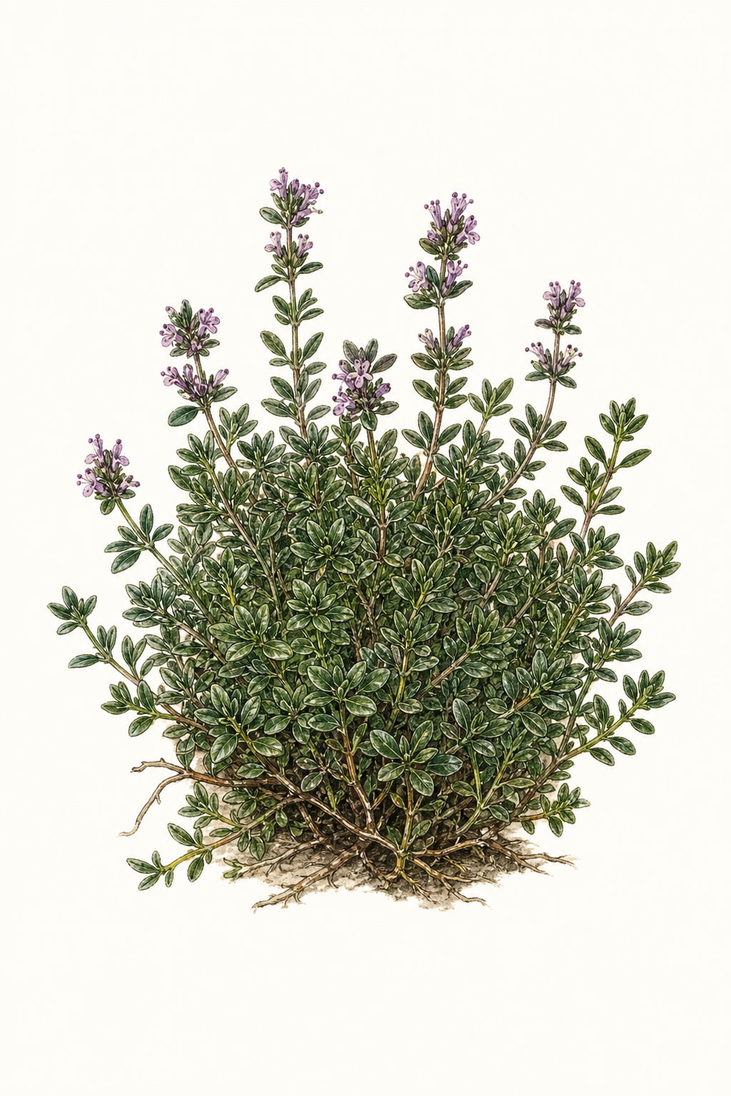 Botanical illustration of Winter Thyme