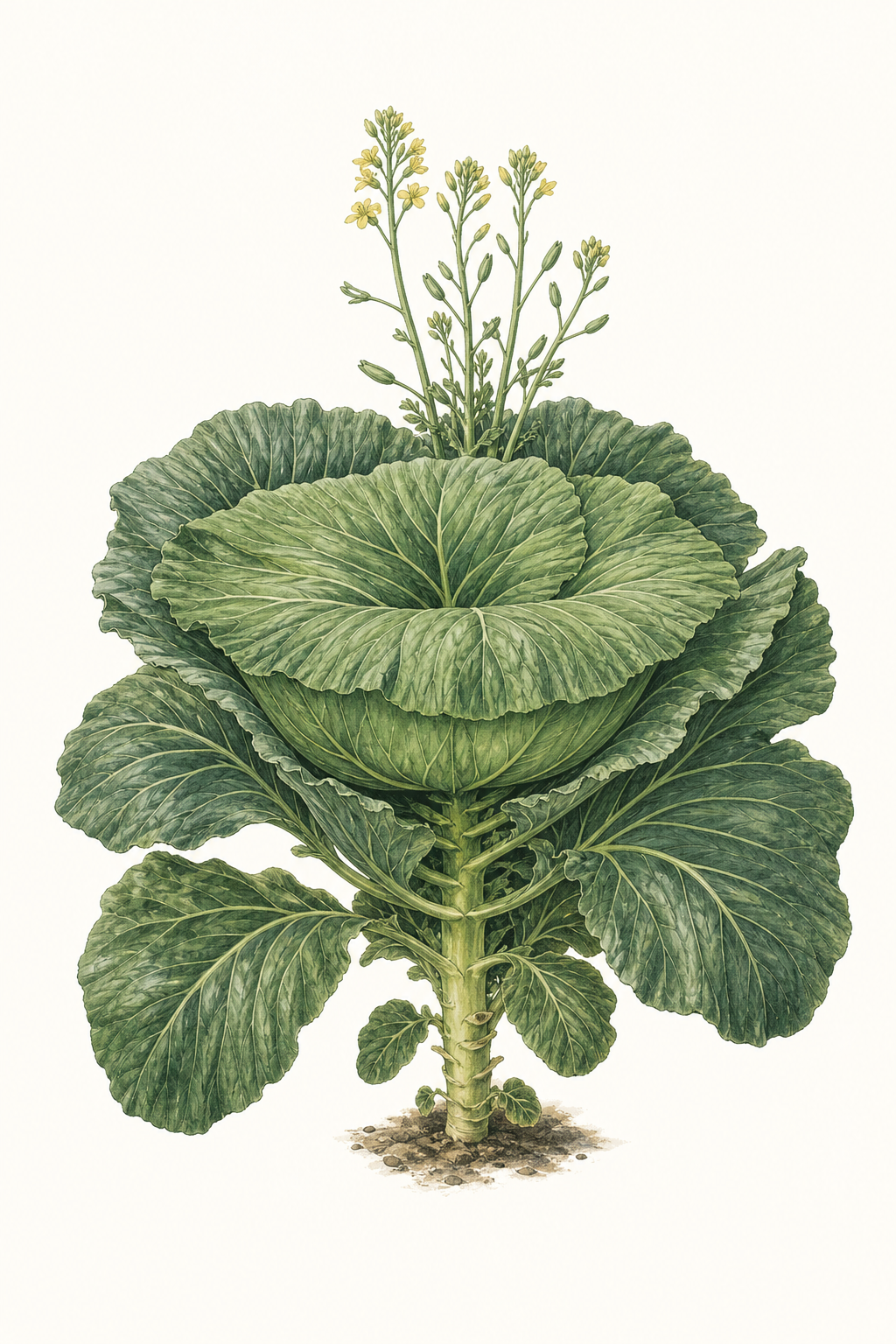 Botanical illustration of Giant Flat Dutch