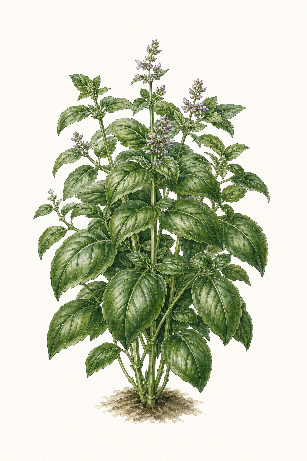 Botanical illustration of Emily Basil