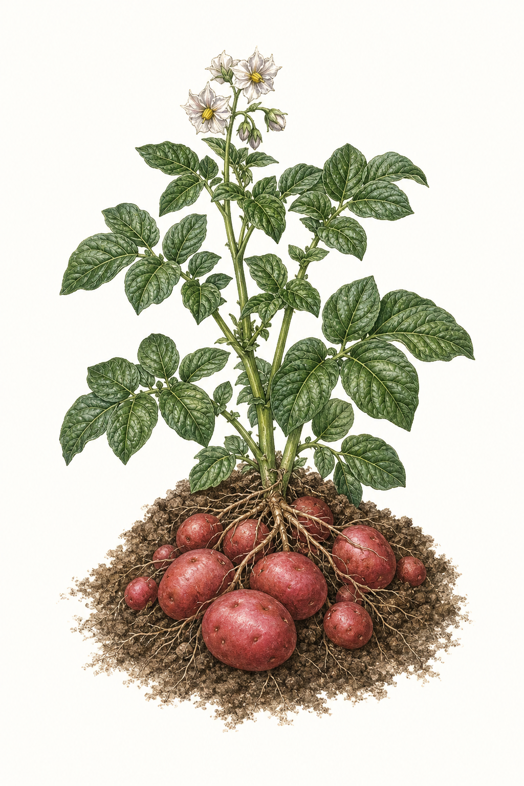 Botanical illustration of Norland Red