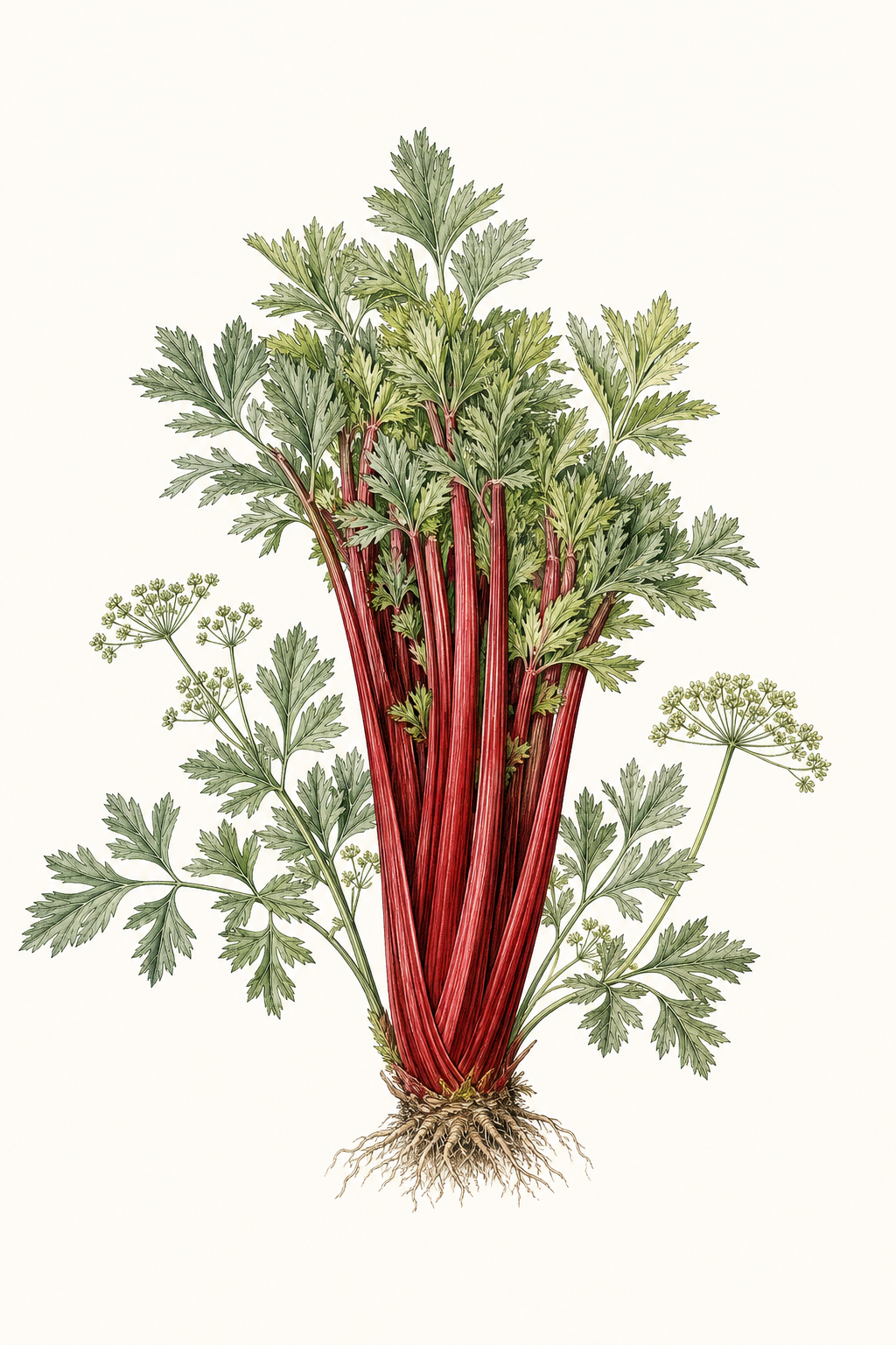 Botanical illustration of Red Venture