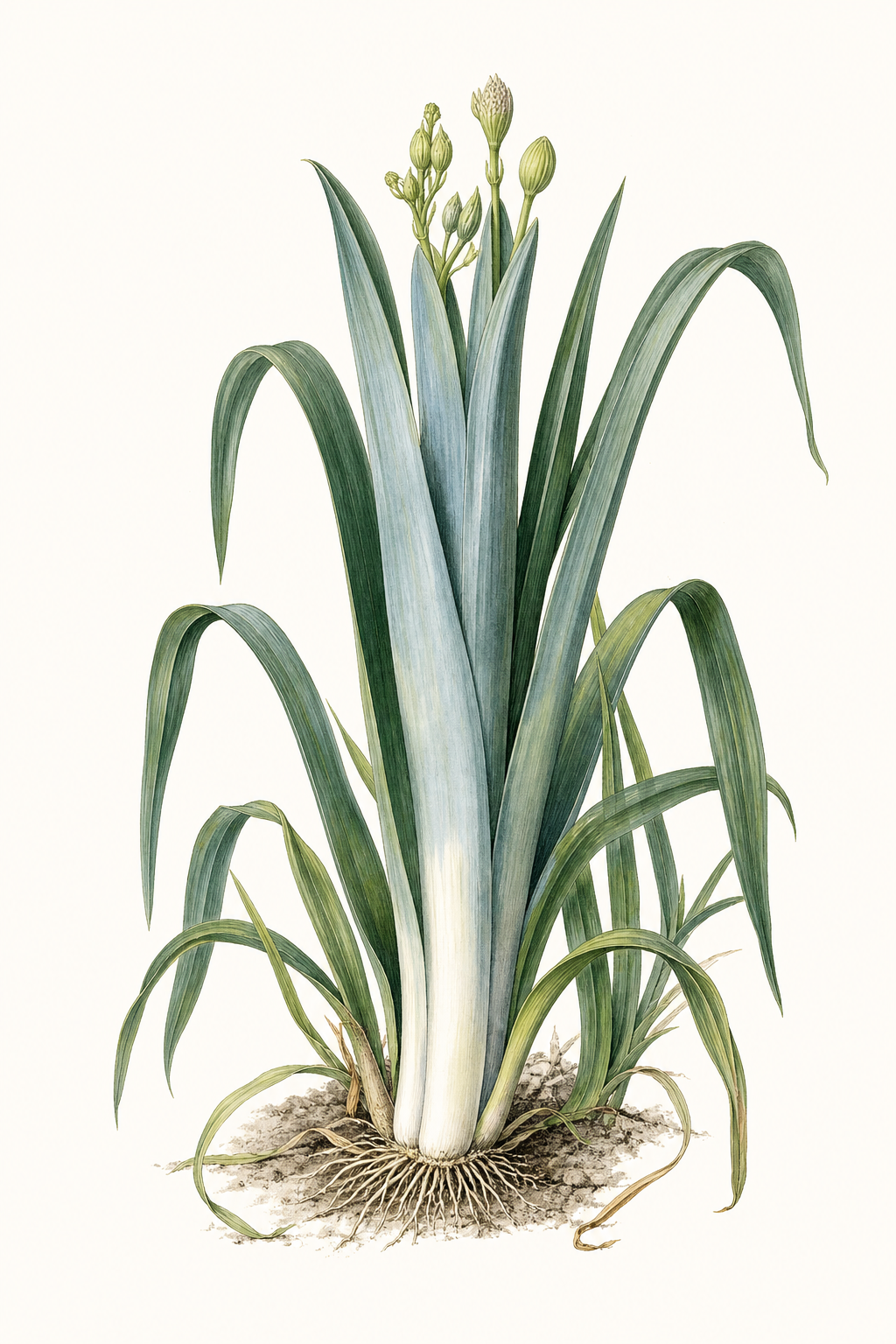 Botanical illustration of Blue Solaise