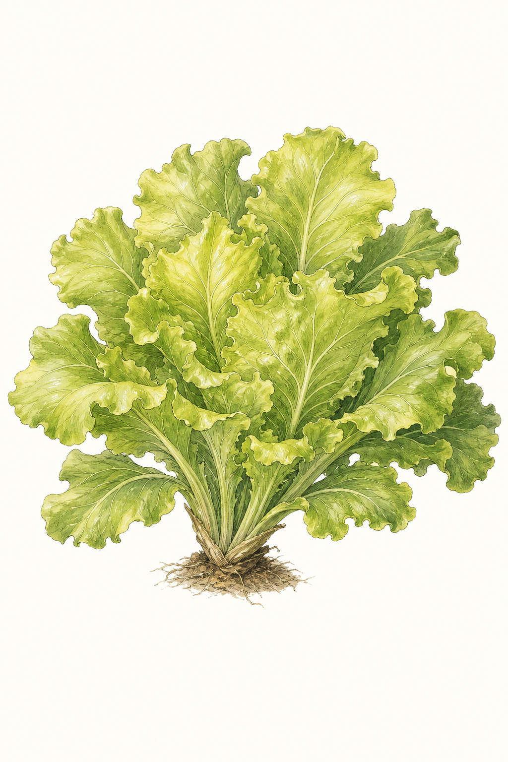 Botanical illustration of Salad Bowl