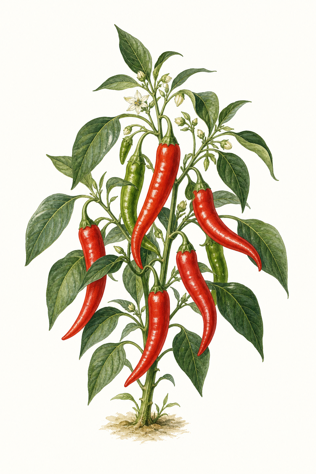 Botanical illustration of Carmen Hybrid