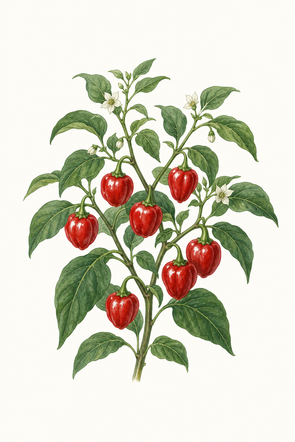 Botanical illustration of Cherry Bomb