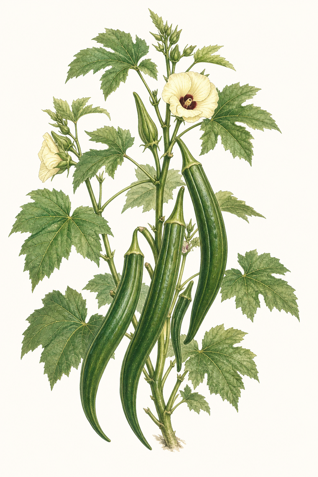 Botanical illustration of Fife Creek Cowhorn