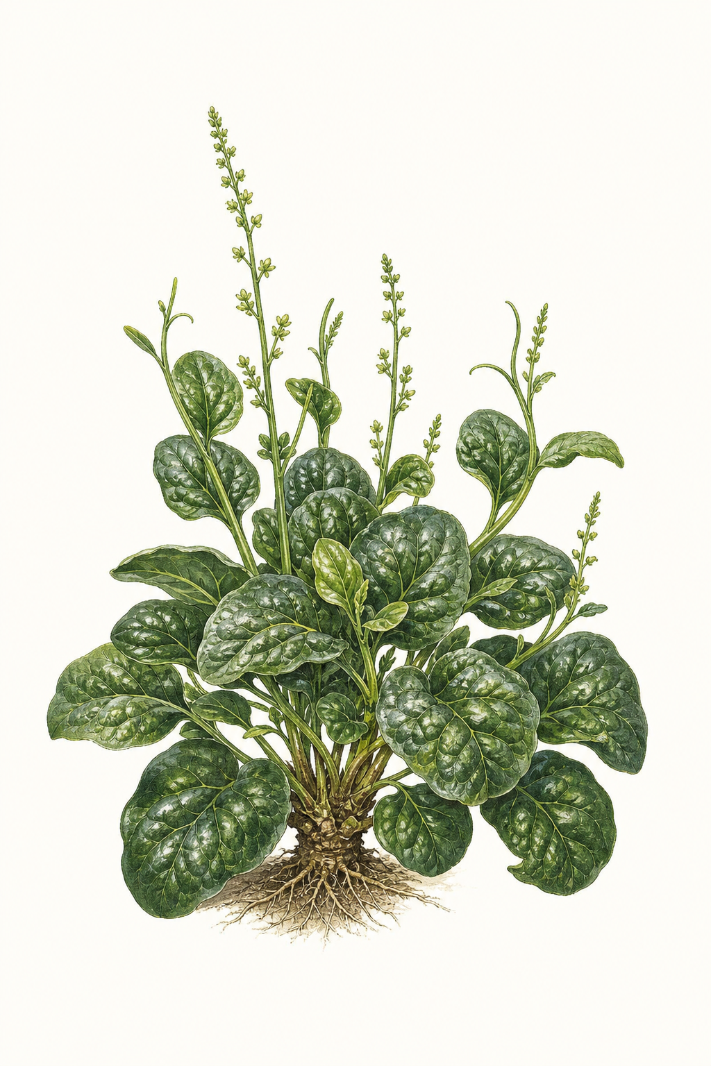 Botanical illustration of Perpetual Spinach