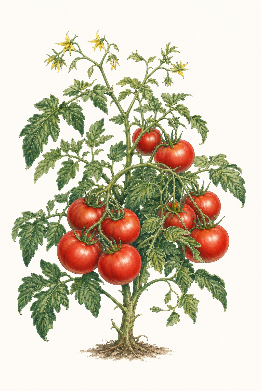Botanical illustration of Stupice