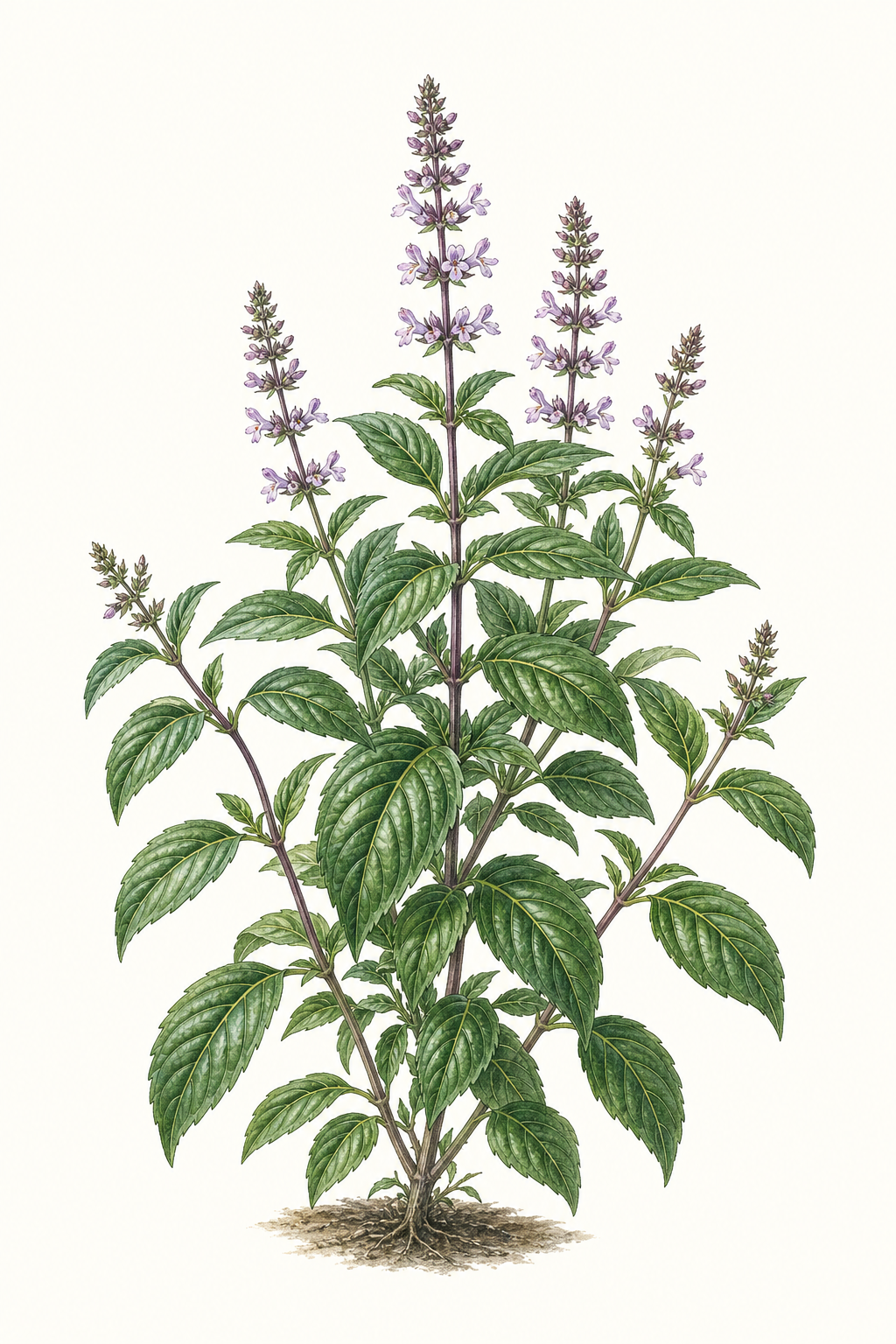 Botanical illustration of Thai