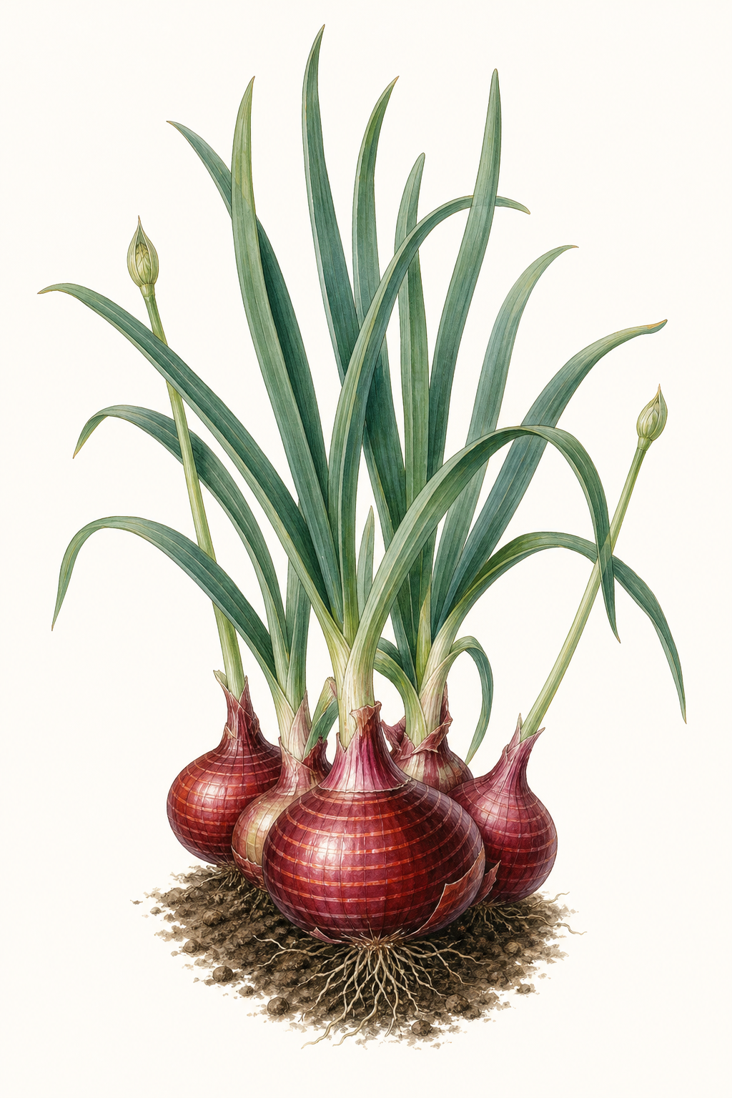 Botanical illustration of Ruby Ring F1