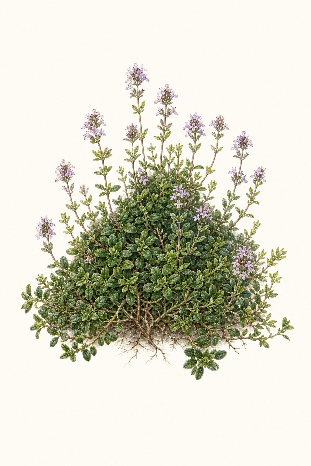 Botanical illustration of Common Thyme