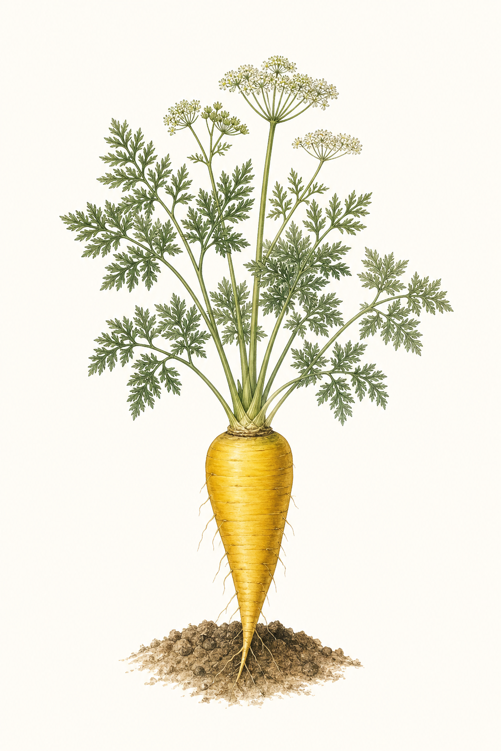 Botanical illustration of Solar Yellow