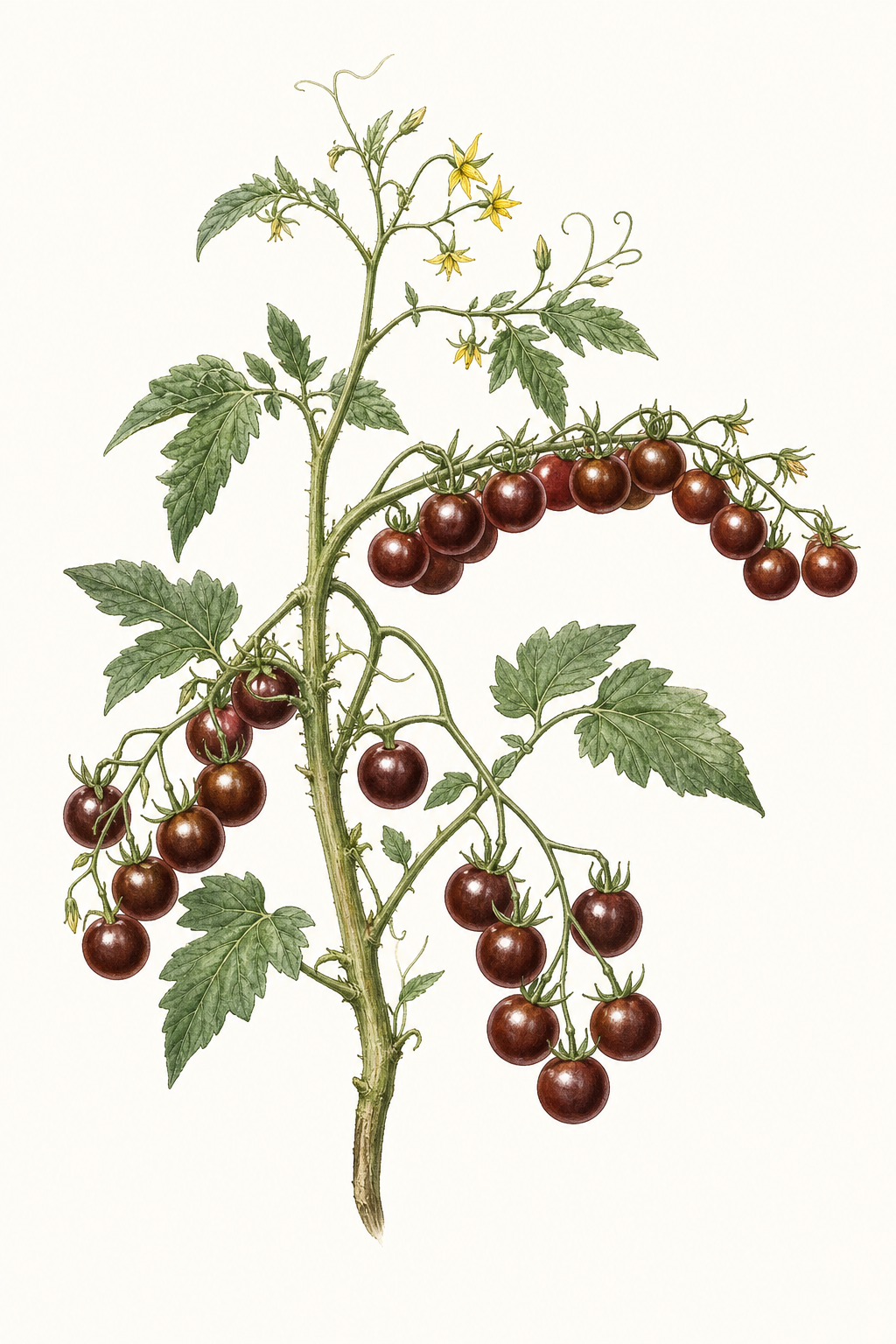 Botanical illustration of Cherry Chocolate