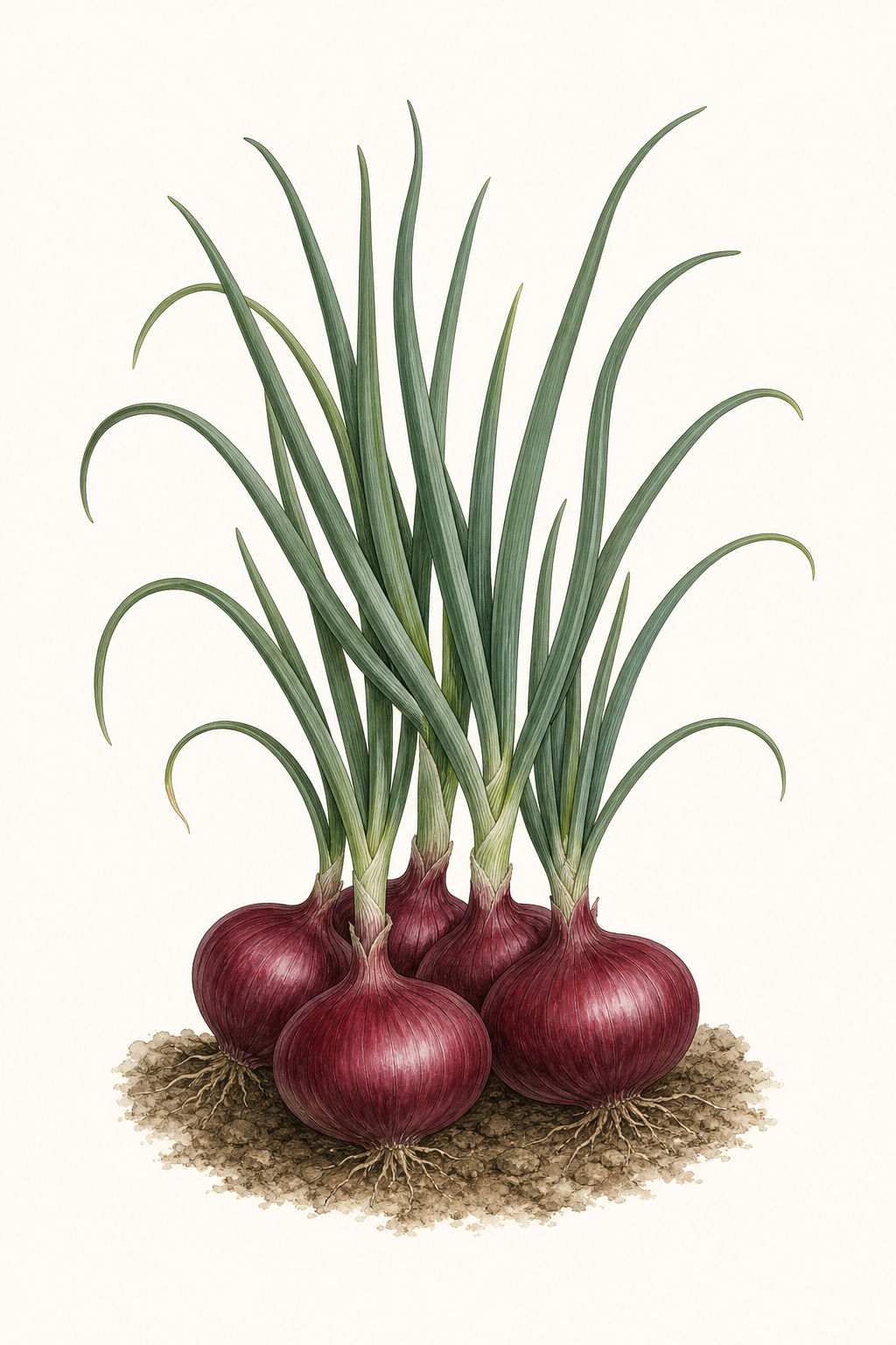 Botanical illustration of Non-Bolting Red