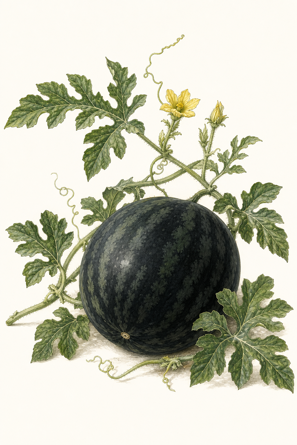 Botanical illustration of Black Diamond