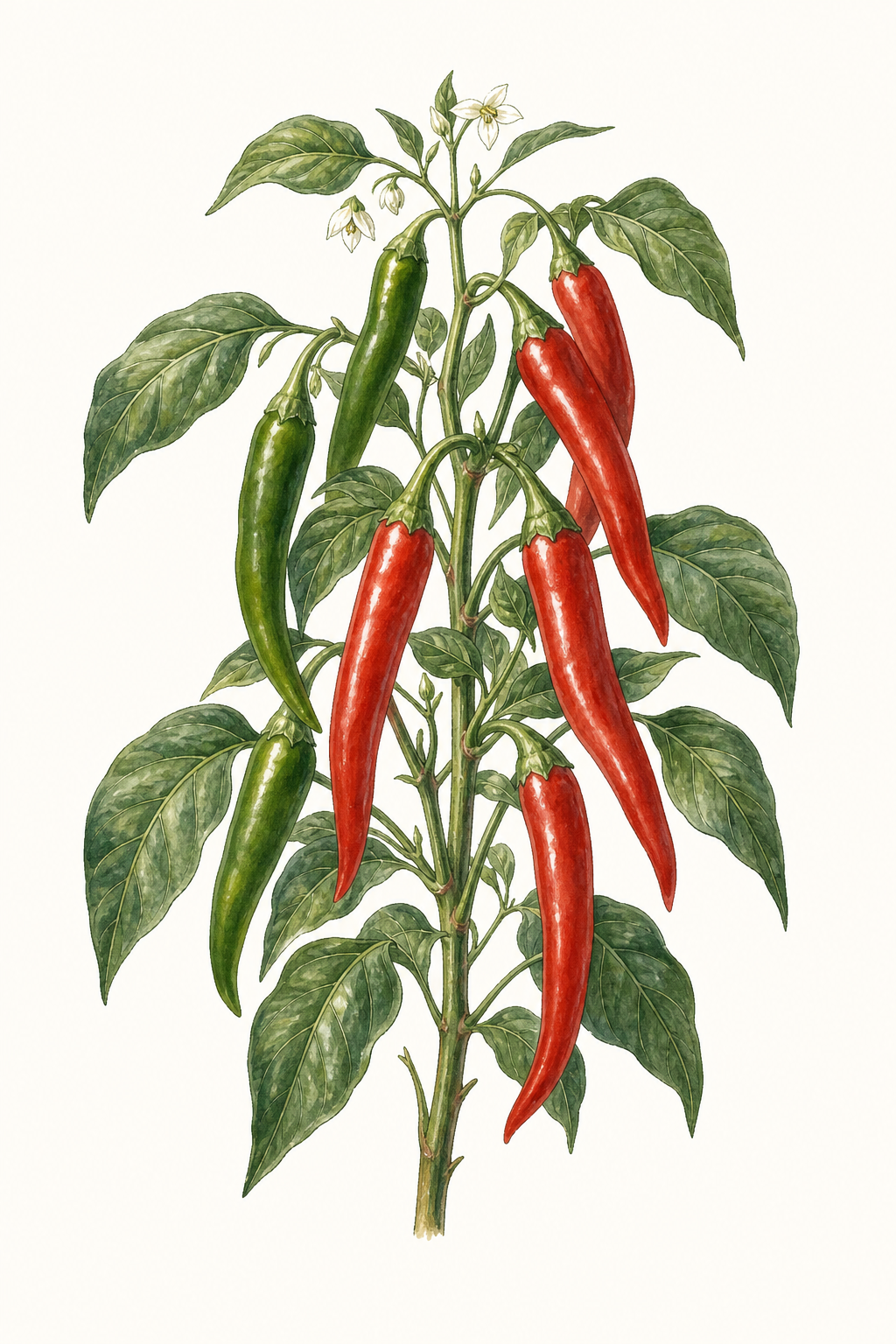 Botanical illustration of Sweet Italian