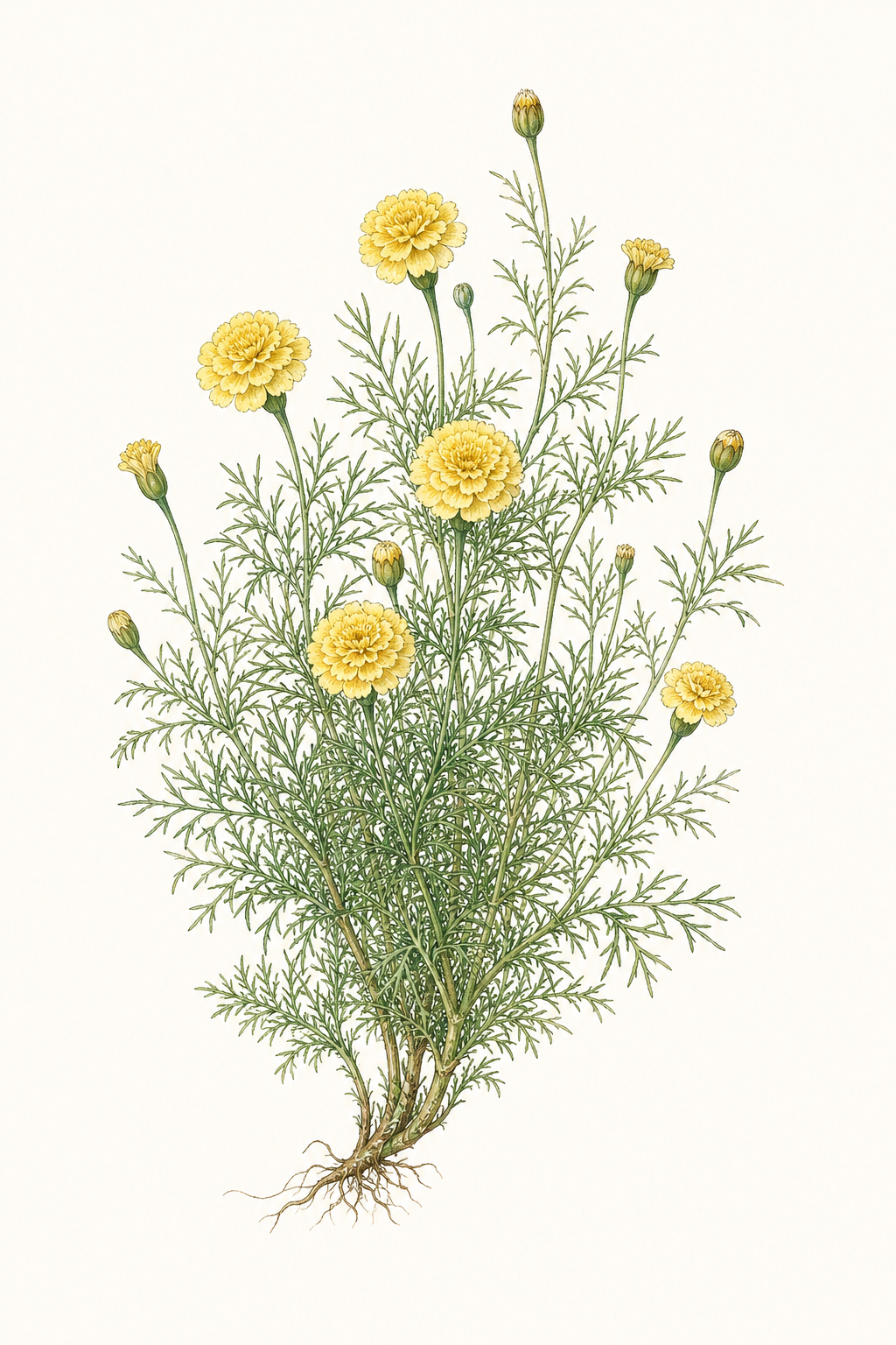 Botanical illustration of Lemon Gem
