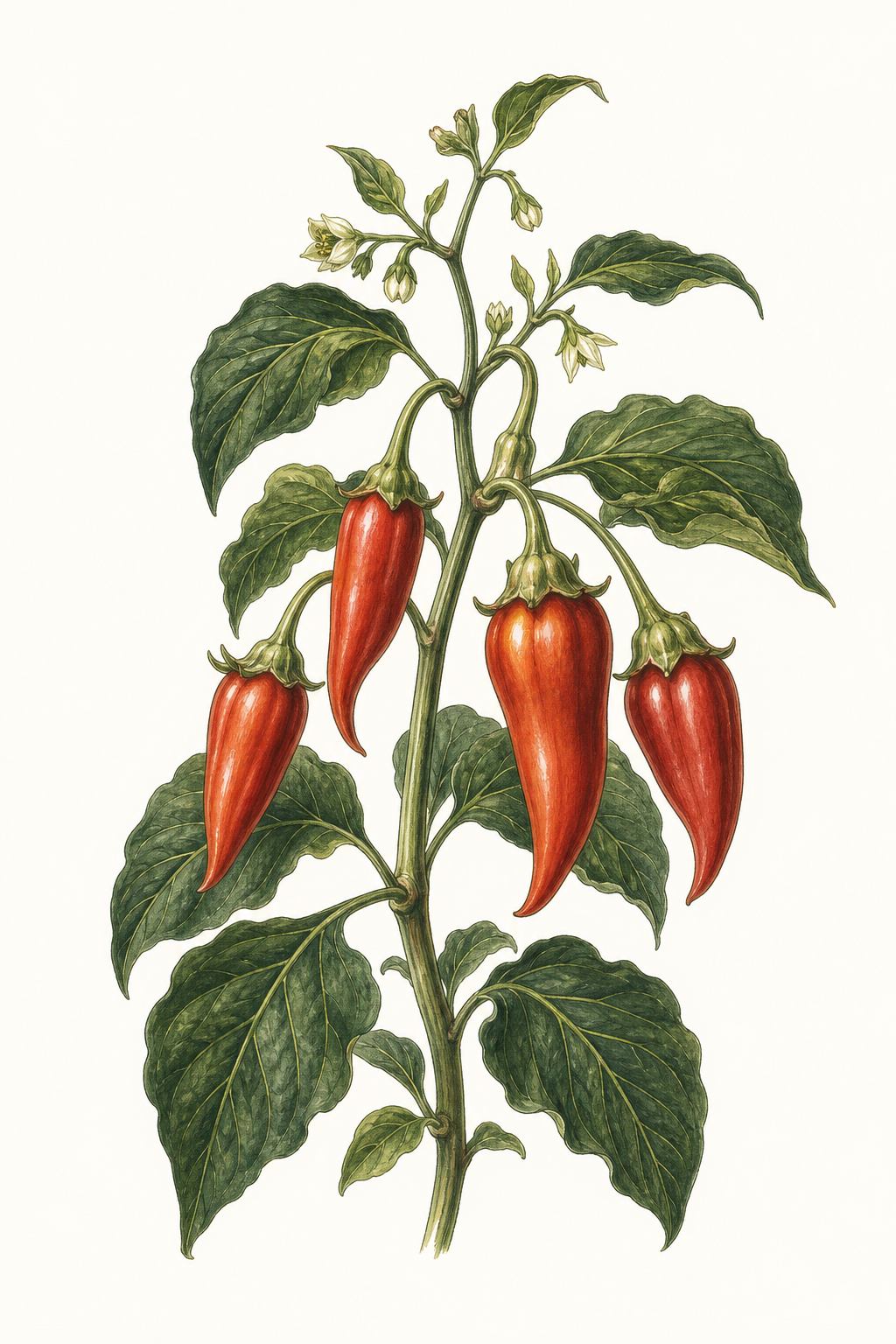 Botanical illustration of Bullhorn