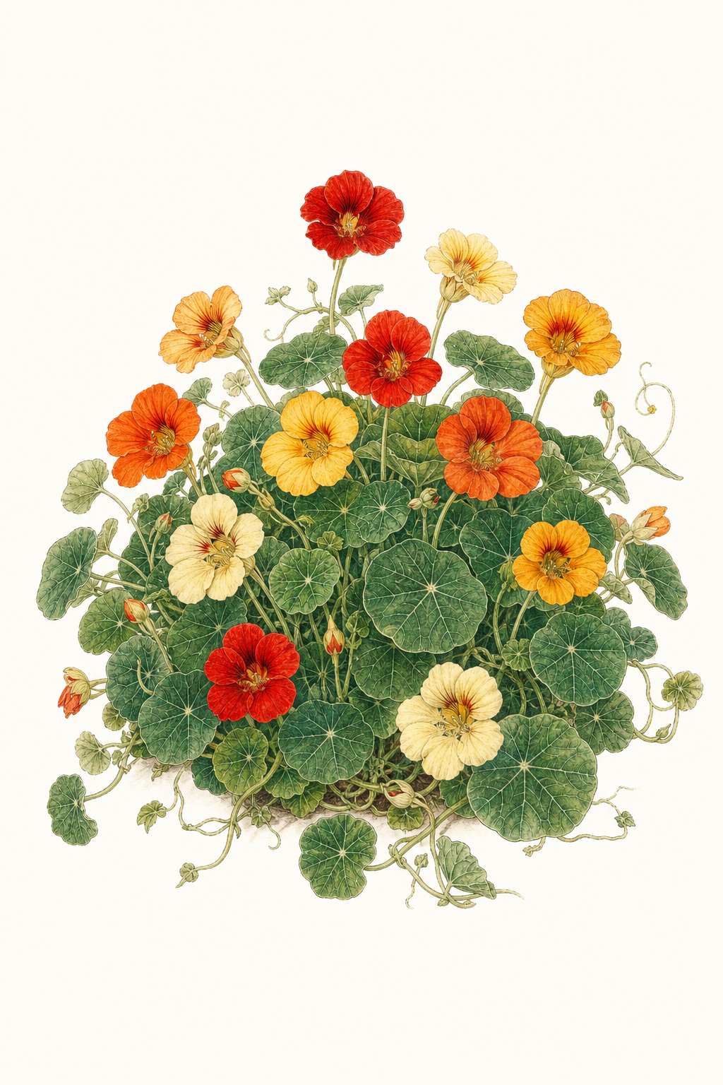Botanical illustration of Dwarf Jewel Mix