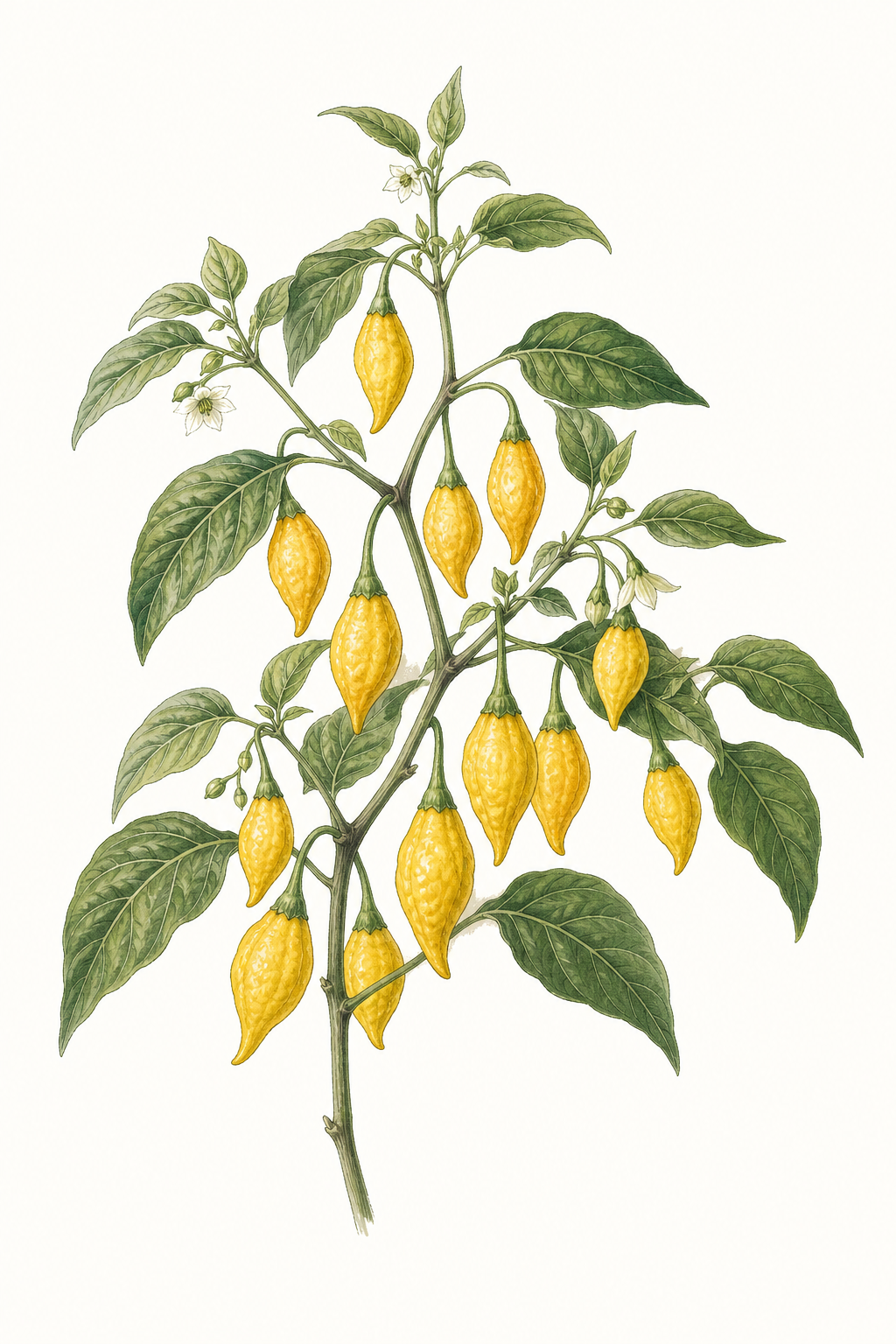 Botanical illustration of Aji Lemon Drop