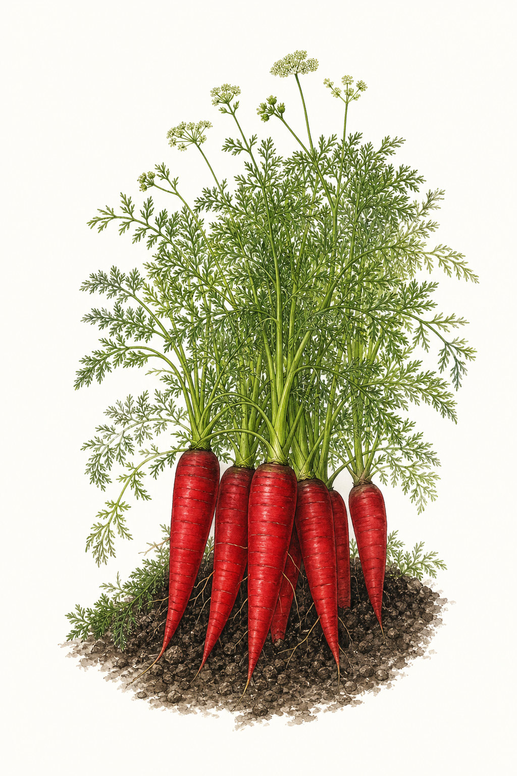 Botanical illustration of Atomic Red