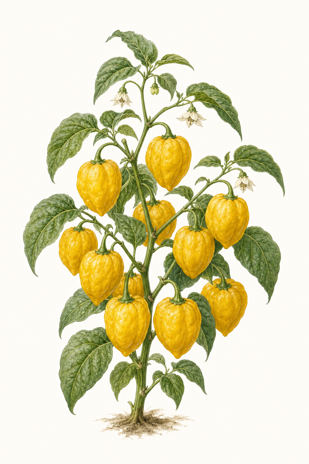 Botanical illustration of Canario Rocoto