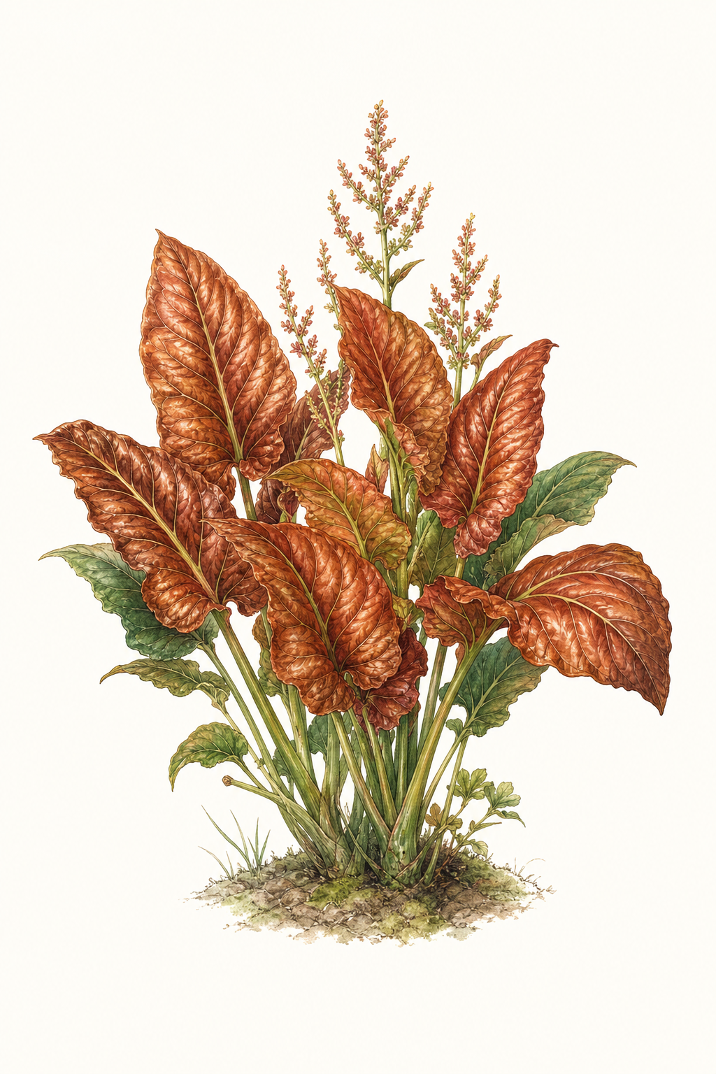 Botanical illustration of Copperhead