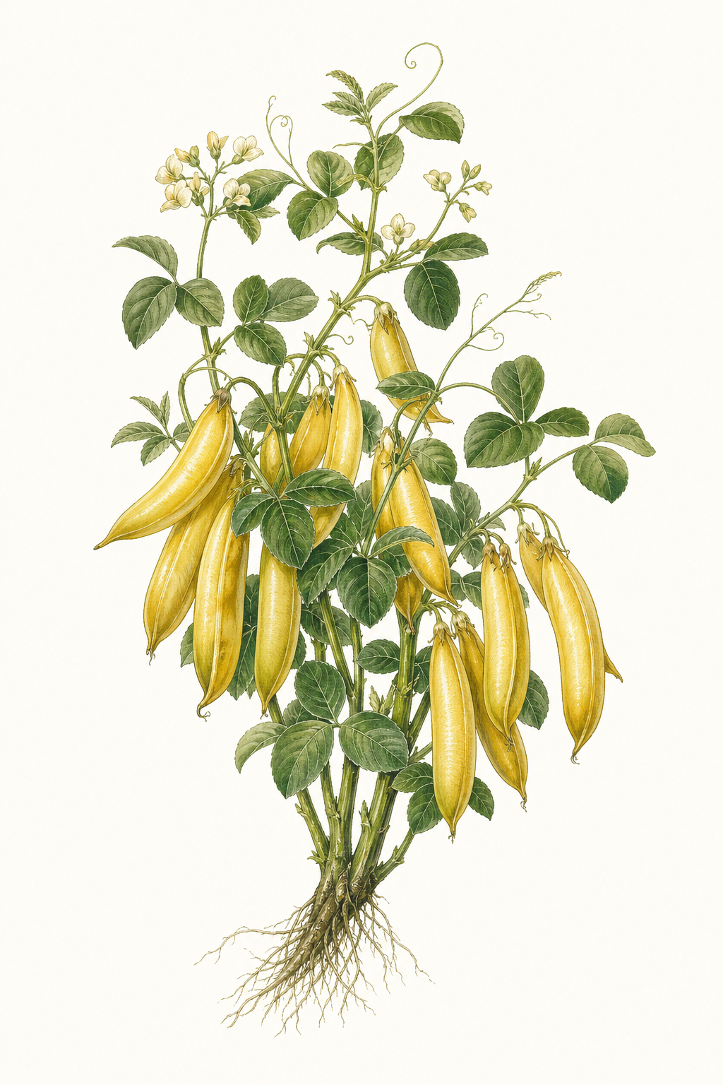 Botanical illustration of Golden Rod Wax