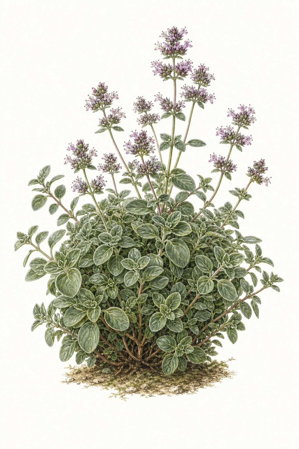 Botanical illustration of Syrian