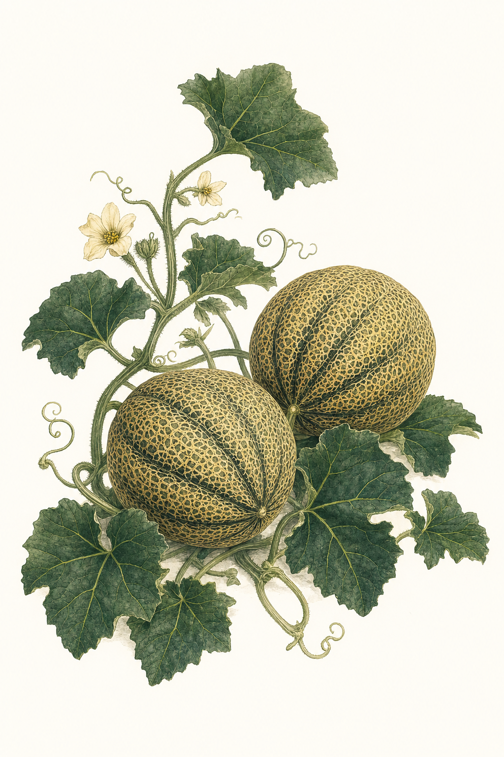 Botanical illustration of Athena