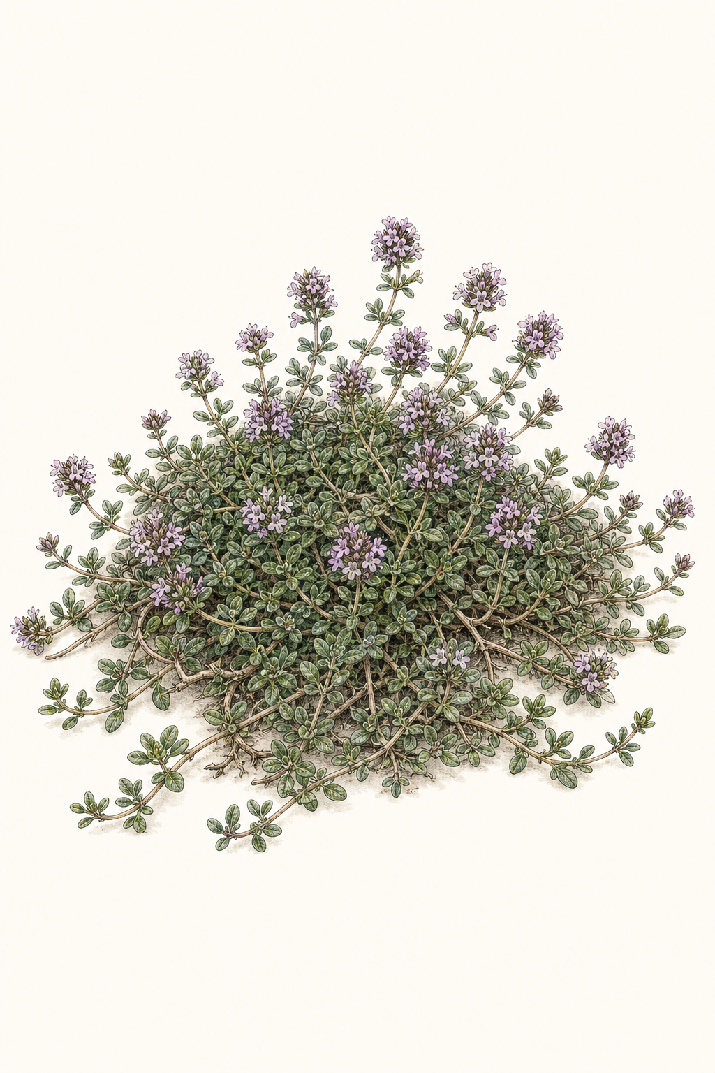 Botanical illustration of Doone Valley Thyme