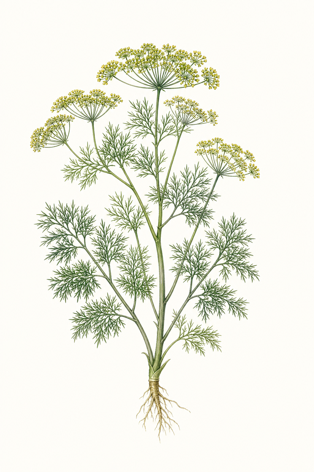Botanical illustration of Hera Dill