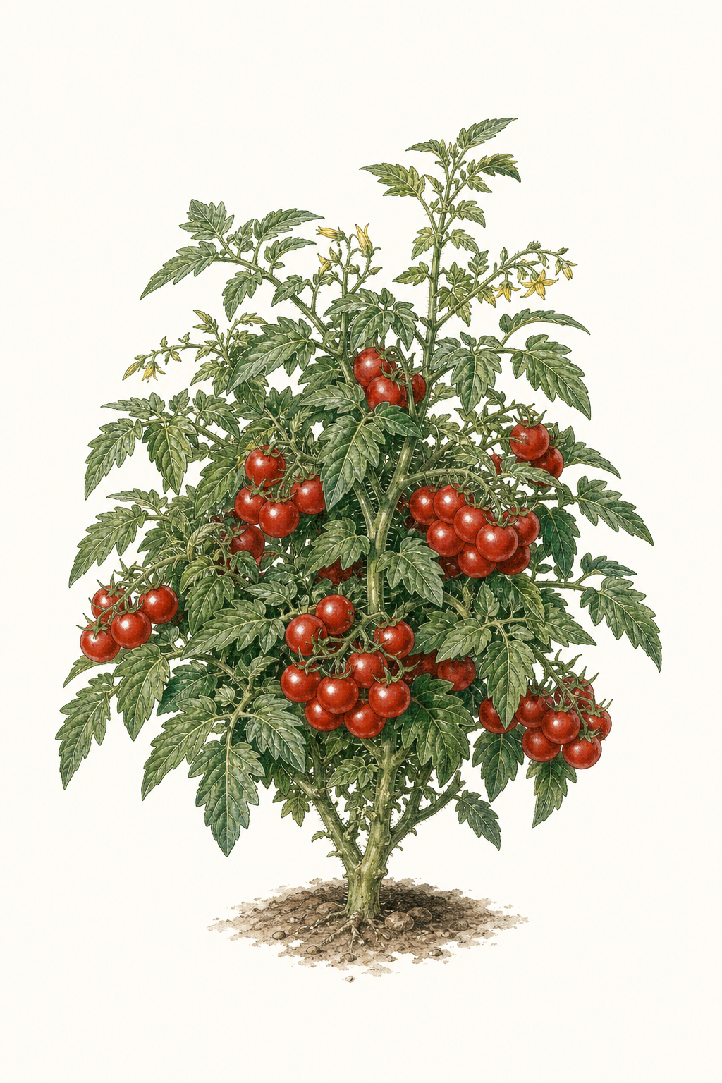 Botanical illustration of Tiny Tim