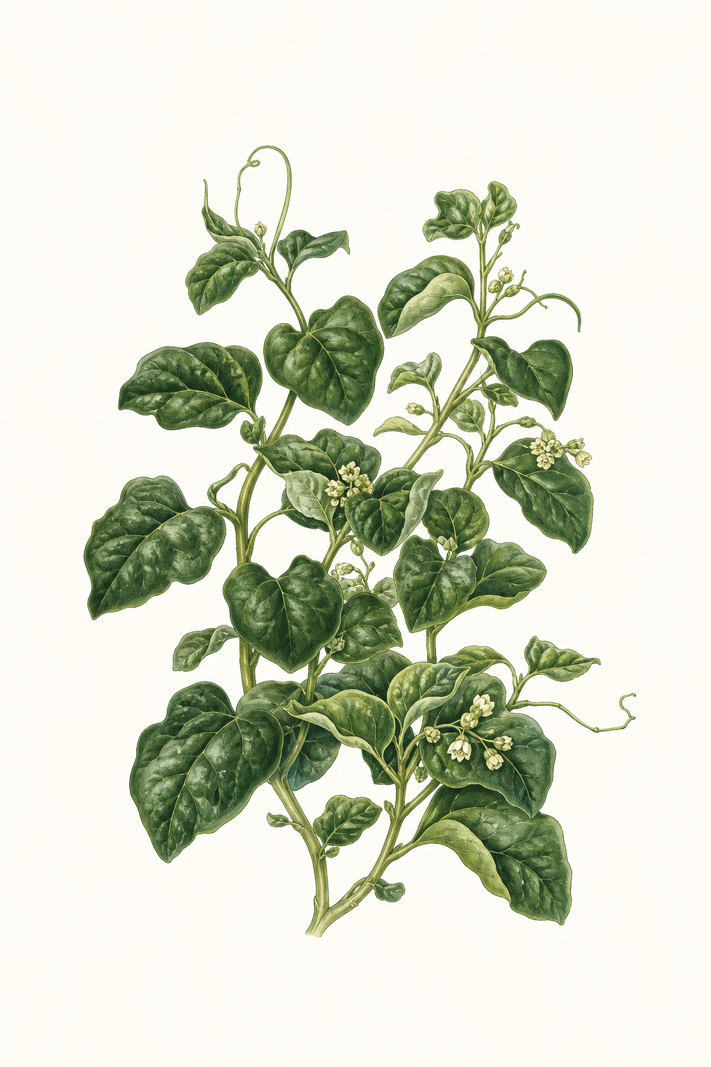 Botanical illustration of New Zealand Spinach