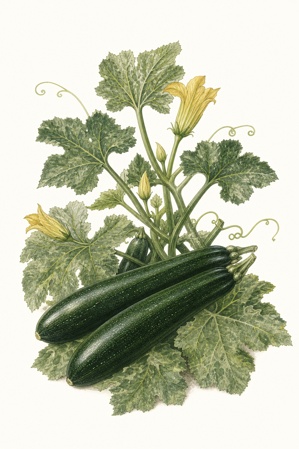 Botanical illustration of Lebanese