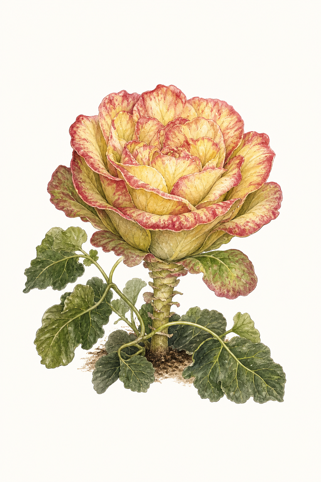 Botanical illustration of Flashy Trout Back
